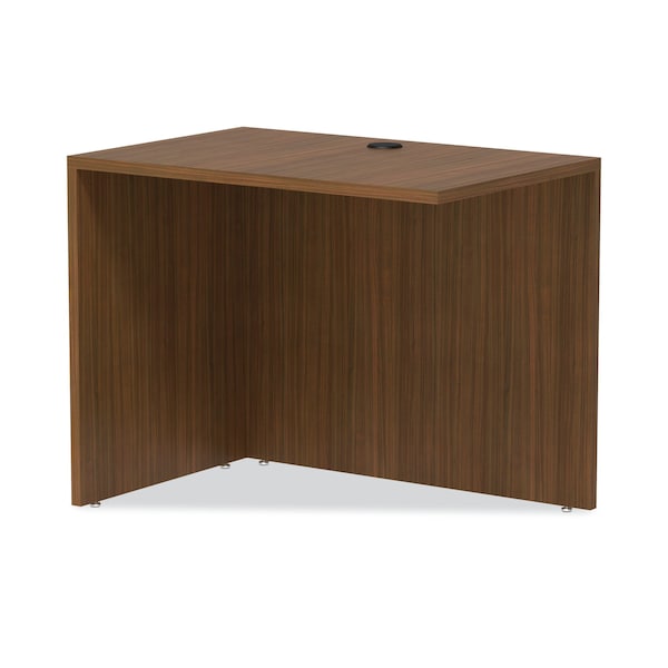 Alera Desk Shell Valencia Reversible Return/Bridge Shell, 23.63 in D X 29.5" H, 35" W X Modern Walnut - VA353624WA