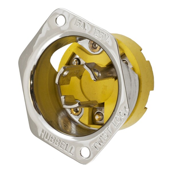 Hubbell Wiring Device-Kellems LKG FLG-INLT, CM, 15A 125V L5-15P - HBL47CM16