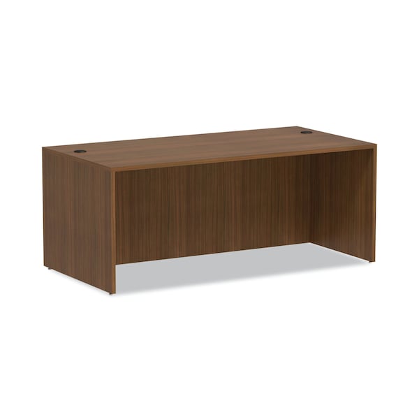 Alera Desk Shell Valencia Straight Front Desk Shell, 35-1/2 in D X 29.63" H, 71" W X Woodgrain Laminate - VA217236WA