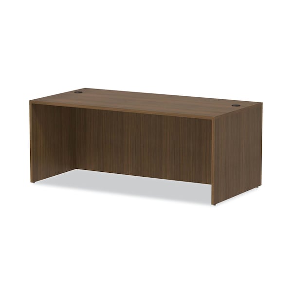 Alera Desk Shell Valencia Straight Front Desk Shell, 35-1/2 in D X 29.63" H, 71" W X Woodgrain Laminate - VA217236WA