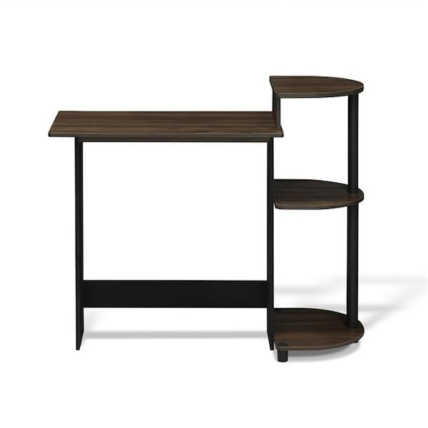 Furinno Furinno 11181CWN-BK Compact Computer Desk - Columbia Walnut & Black - 11181CWN/BK