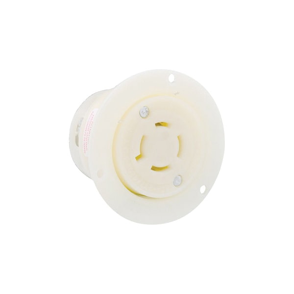 Leviton 20A Flanged Outlet Locking Receptacle 4P 4W 120/208V - 7409-C