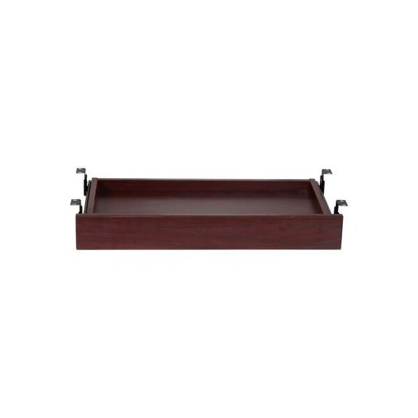 Lorell Lorell Mahogany Laminate Universal Center Drawer, 25.6"W x 15.1"D x 3.6"H - 87524