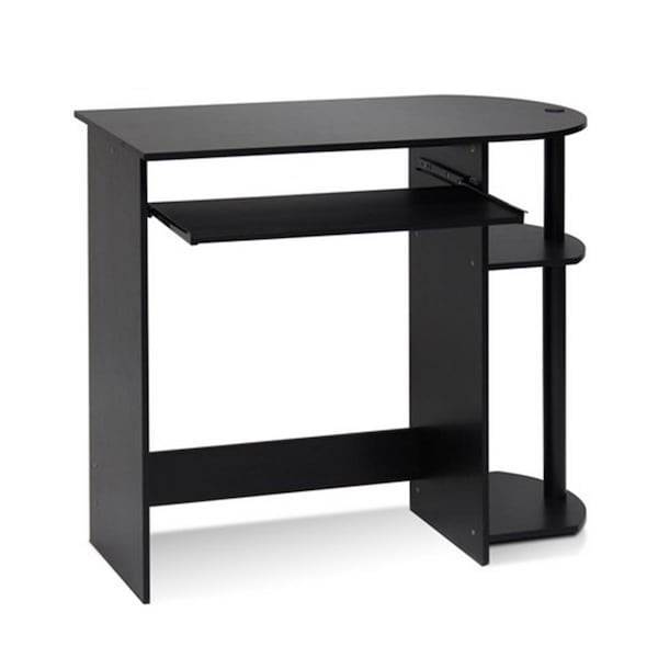 Furinno Easy Assembly Computer Desk, Espresso - 28.75 x 31.5 x 15.75 in. - 14098R1EX/BK