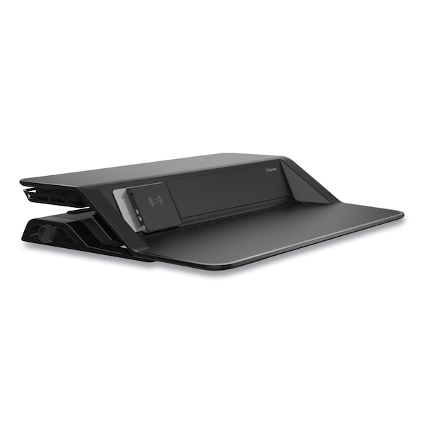 Fellowes Desks, 24-1/4 in D X 22.5" H, 32.75" W X Plastic; Steel, Black - 8080301