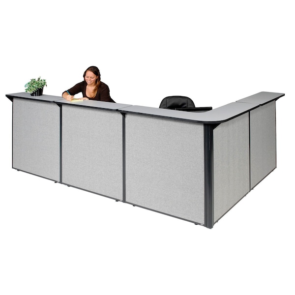 Interion By Global Industrial 80 in D X 44 in H, 116 in W X Gray - 249011GG