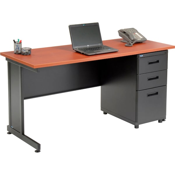 Interion By Global Industrial Office Desk Kit, 24 in D X 30 in H, 60 in W X - 670073CH
