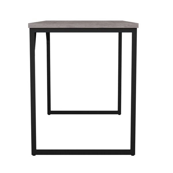 Martha Stewart 23.5 in. D X 47.25 in. W X Engineered Wood, Steel, Gray Top/Oil Rubbed Bronze Frame - XU-M-BLK-106-GY-BK-MS