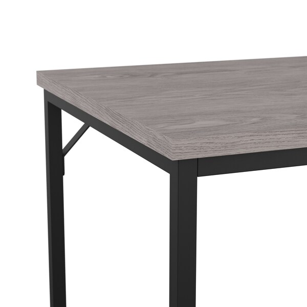 Martha Stewart 23.5 in. D X 47.25 in. W X Engineered Wood, Steel, Gray Top/Oil Rubbed Bronze Frame - XU-M-BLK-106-GY-BK-MS