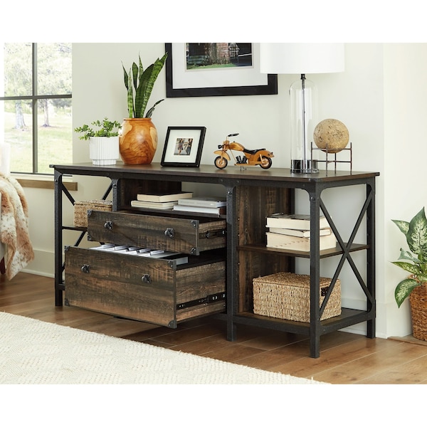 Sauder 20.08 in D X 29.53 in H, 66.06 in W X Engineered wood, Metal - 427853