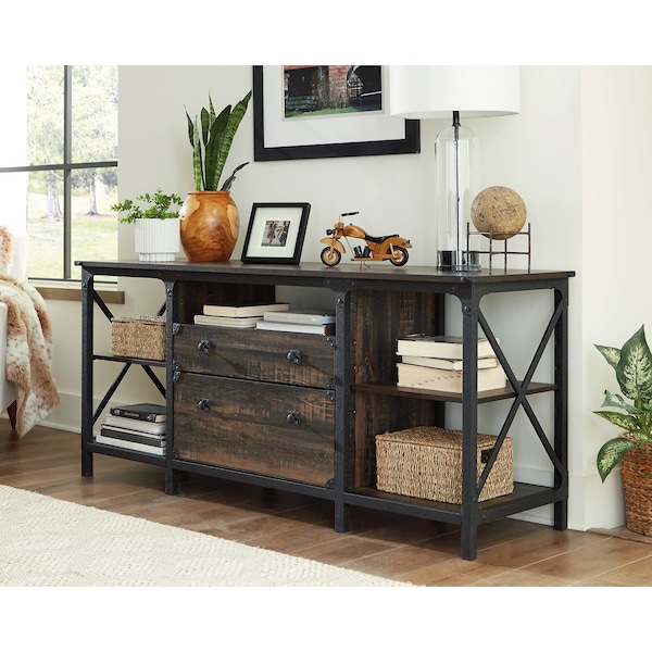 Sauder 20.08 in D X 29.53 in H, 66.06 in W X Engineered wood, Metal - 427853