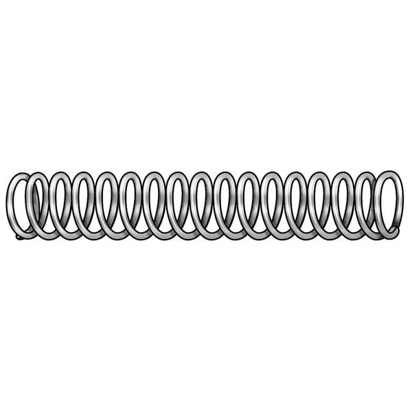 Zoro Select Compress Spring Stock, 12 In L, PK3 - 1NBX1