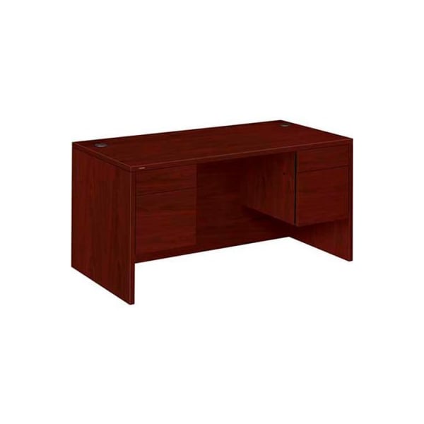 Hon HON Double Pedestal Desk - 60"W x 30"D x 29-1/2"H - Mahogany - 10500 Series - HON10573NN