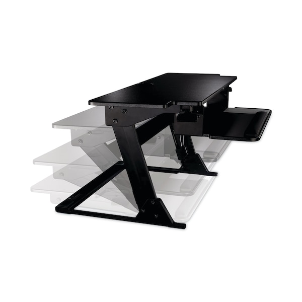 3M Standing Desk Desks, 23.2 in D X 20" H, 42" W X Metal, Black - SD70B