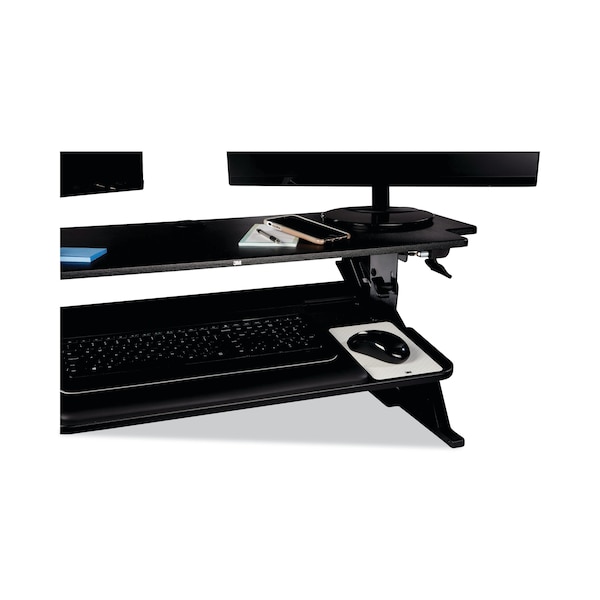 3M Standing Desk Desks, 23.2 in D X 20" H, 42" W X Metal, Black - SD70B