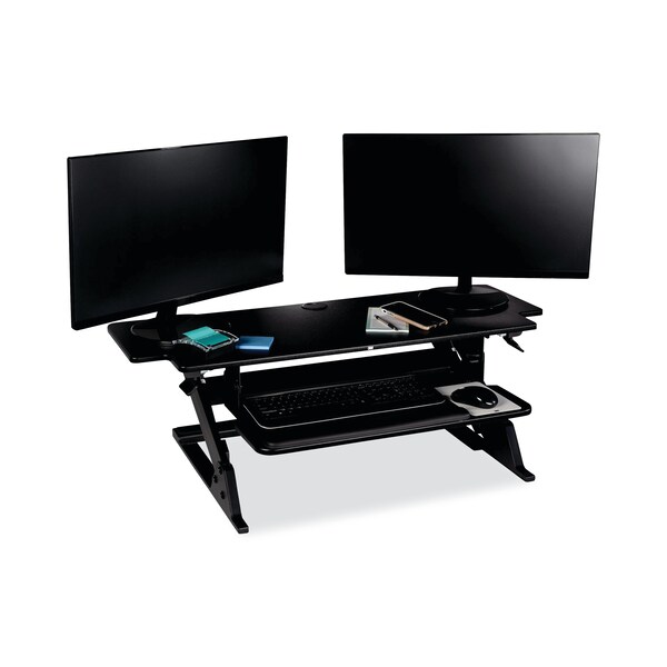 3M Standing Desk Desks, 23.2 in D X 20" H, 42" W X Metal, Black - SD70B