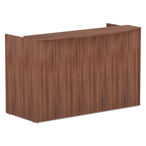 Alera Reception Desk Valencia Reception Desk w/Counter, 35-1/2 in D X 42.5" H, 71" W X Woodgrain Laminate - VA327236WA