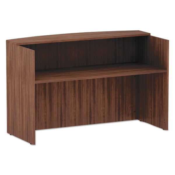 Alera Reception Desk Valencia Reception Desk w/Counter, 35-1/2 in D X 42.5" H, 71" W X Woodgrain Laminate - VA327236WA