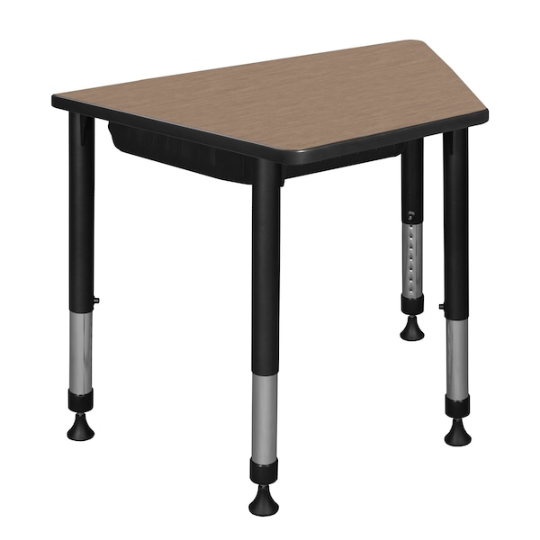 Regency Adjustable Height Kids Learning School Desk W/ Book Storage, 36 in W X Metal, Plastic, Laminate - TSDBX362319NO