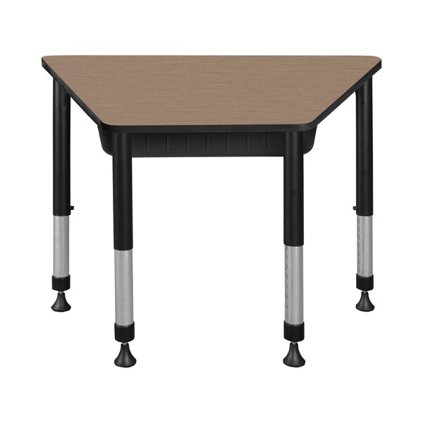 Regency Adjustable Height Kids Learning School Desk W/ Book Storage, 36 in W X Metal, Plastic, Laminate - TSDBX362319NO