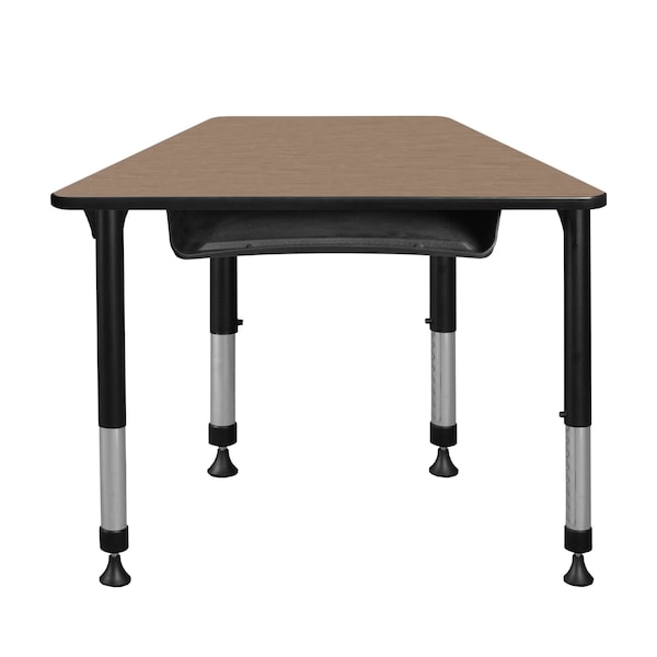 Regency Adjustable Height Kids Learning School Desk W/ Book Storage, 36 in W X Metal, Plastic, Laminate - TSDBX362319NO