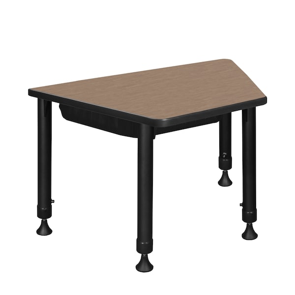 Regency Adjustable Height Kids Learning School Desk W/ Book Storage, 36 in W X Metal, Plastic, Laminate - TSDBX362319NO