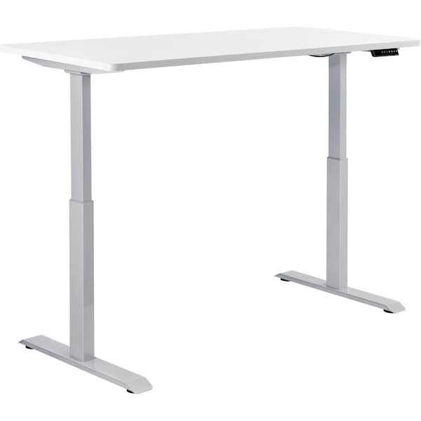 Interion By Global Industrial Sit Stand Desk, 30 in D X 28 to 46 in H, 48 in W X - 695779WHGY