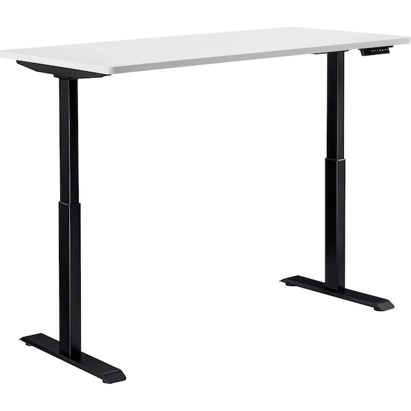 Interion By Global Industrial Sit Stand Desk, 30 in D X 28 to 46 in H, 48 in W X - 695779WH