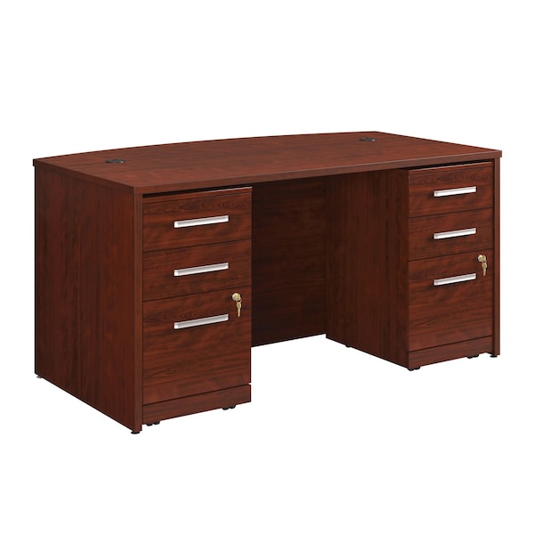 Officeworks By Sauder Affirm 60 in. Bow, 23 Drwr Ped Cc Ste A3 - 431795