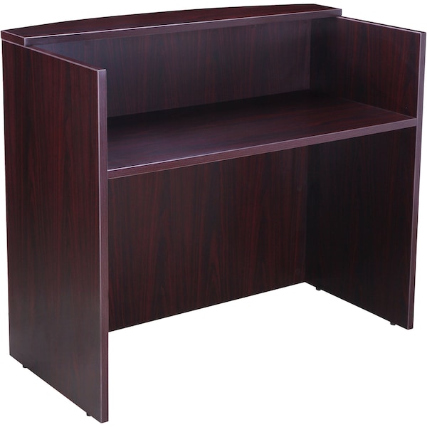 Boss Reception Desk, 71W X 30/36D X 42H, Mahogany - N169-M