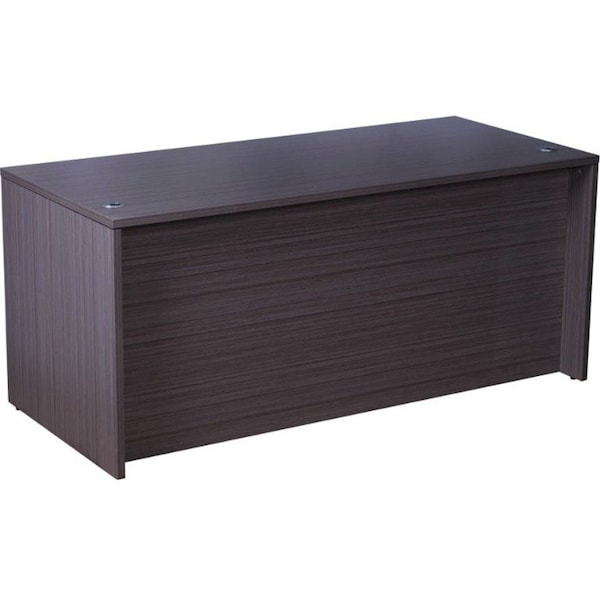Boss Desk Shell Desk Shell, 71"W x 36"D, Driftwood, Driftwood - N101-DW
