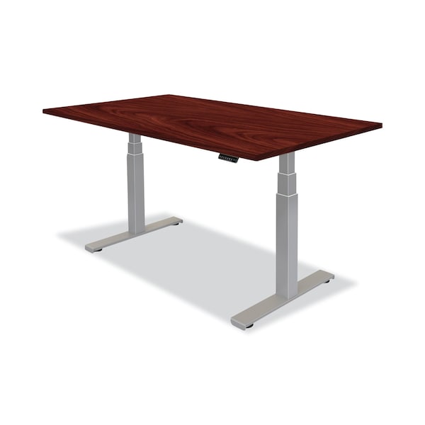 Fellowes Desks, 30 in D X 72" W X Laminate; Plastic; Wood, Mahogany - 9650601