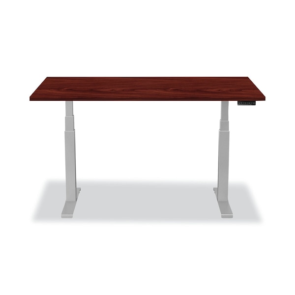 Fellowes Desks, 30 in D X 72" W X Laminate; Plastic; Wood, Mahogany - 9650601