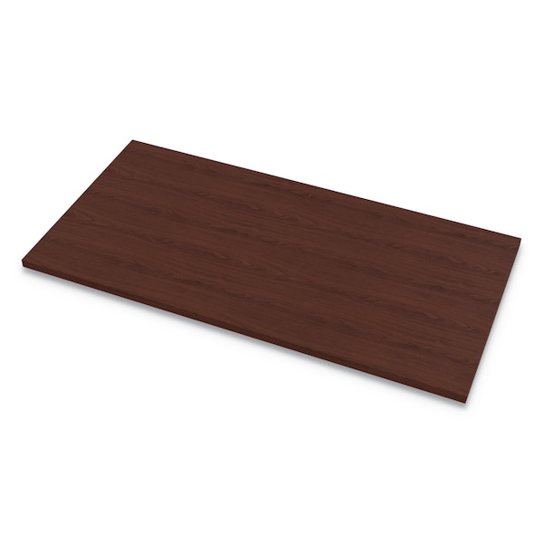 Fellowes Desks, 30 in D X 72" W X Laminate; Plastic; Wood, Mahogany - 9650601
