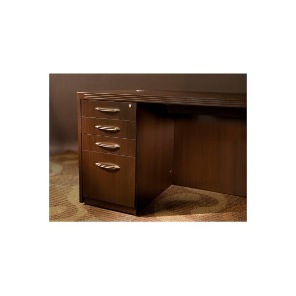 Safco Safco Aberdeen Credenza PBBF Ped 15 1/4"W x 20"D x 27-1/2"H Mocha - APBBF20LDC