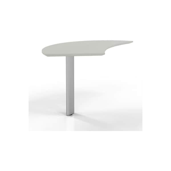 Safco Safco Medina Left Curved Desk Extension 47"W x 28"D x 29-1/2"H Sea Salt - MNEXTLTSS