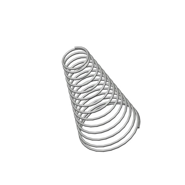 Approved Vendor Taper Spring, Lo= 0.281 , So= 0.125 , W= 0.01 - G609989406