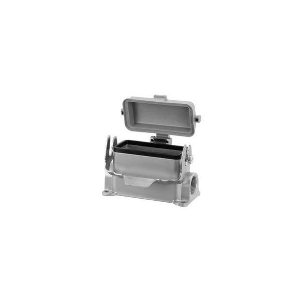 Tuchel Heavy Duty Power Connectors Side Entry Low Prof. Housing W/Spring Cvr - C14610N0168061