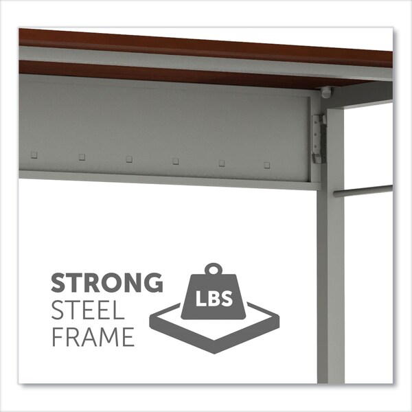 Linea Italia Desks, 23.63 in D X 29.5" H, 47.25" W X Steel, Cherry - LITTR733CH