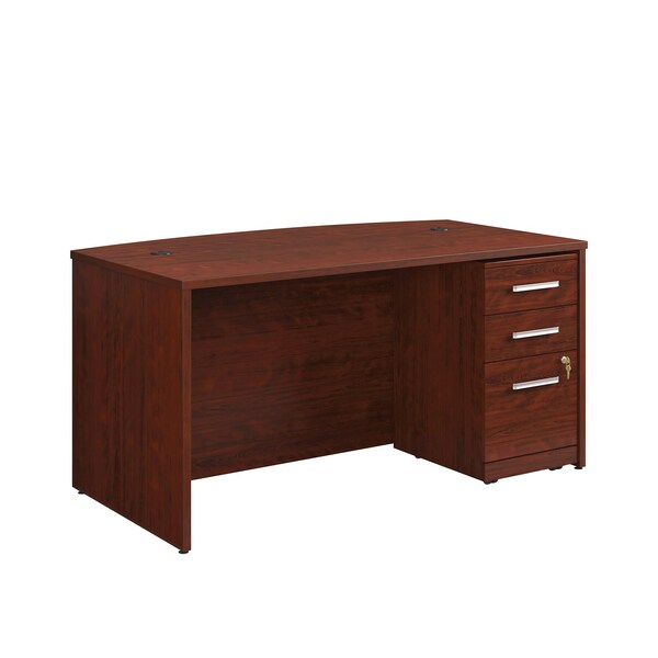 Officeworks By Sauder Affirm 60 in. Bow & 3 Drwr Ped Cc Ste A2 - 431794