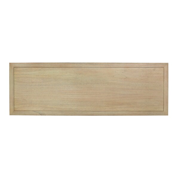 Elk Home 20in D X 30in H, 60in W X Mahogany Wood, Rattan, Brown - S0075-9960