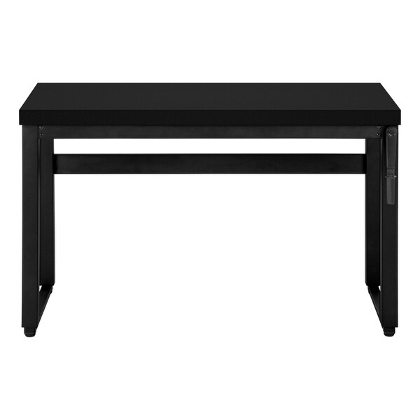 Monarch Specialties Computer Desk, Home Office, Standing, Adjustable, 48"L, Work, Laptop, Metal, Laminate, Black - I 7682