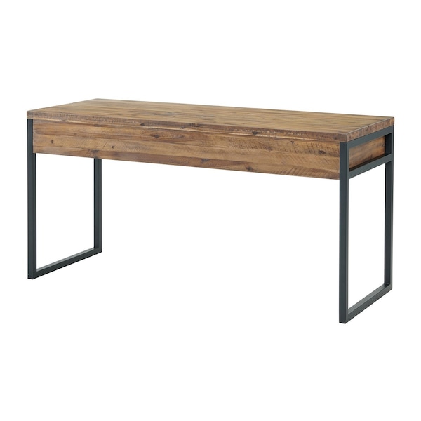 Alaterre Furniture Claremont 60"W Rustic Wood and Metal Desk - ANCM0674