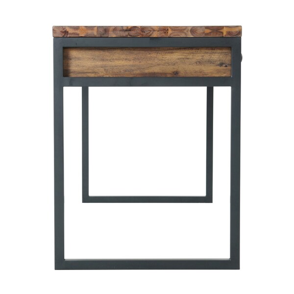Alaterre Furniture Claremont 60"W Rustic Wood and Metal Desk - ANCM0674