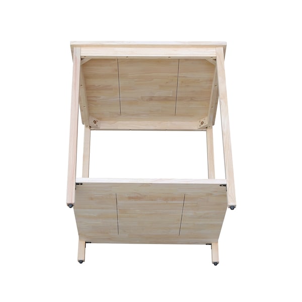 International Concepts Table For Connecting Desks 26 in D X 30 in H, 26 in W X Wood, Unfinished - OF-63