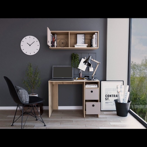 Tuhome 19.6 / 12.6 in. D X 28.9 / 13.4 in. H, 39.3 / 39.3 in. W X Laminate, Multi-color - CDT5967