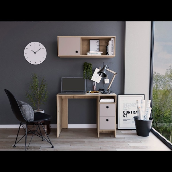 Tuhome 19.6 / 12.6 in. D X 28.9 / 13.4 in. H, 39.3 / 39.3 in. W X Laminate, Multi-color - CDT5967