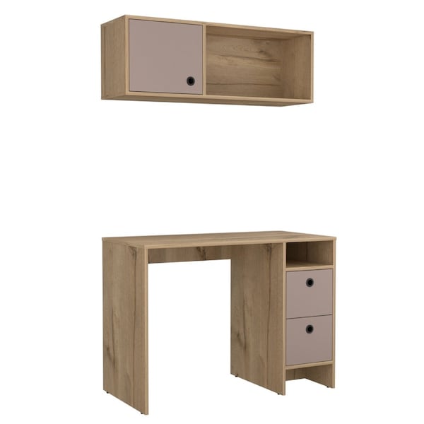 Tuhome 19.6 / 12.6 in. D X 28.9 / 13.4 in. H, 39.3 / 39.3 in. W X Laminate, Multi-color - CDT5967