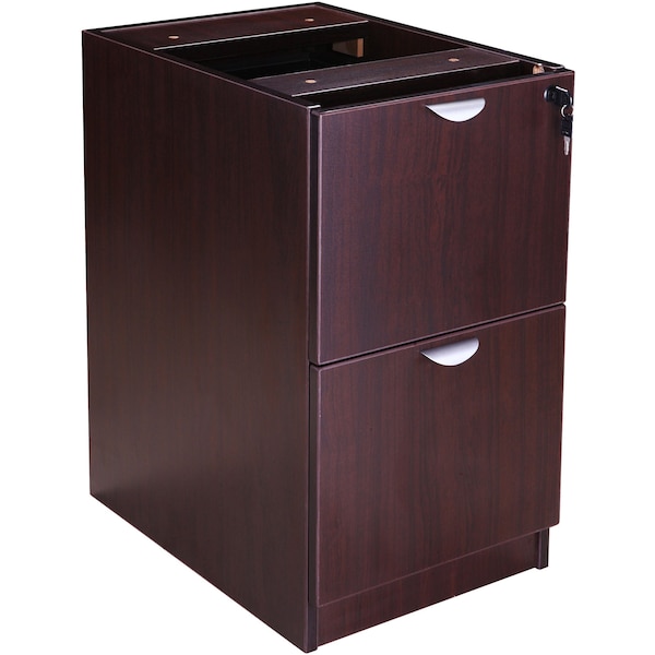 Boss Full Pedestal File/File, Mahogany - N176-M