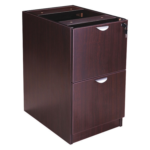 Boss Full Pedestal File/File, Mahogany - N176-M